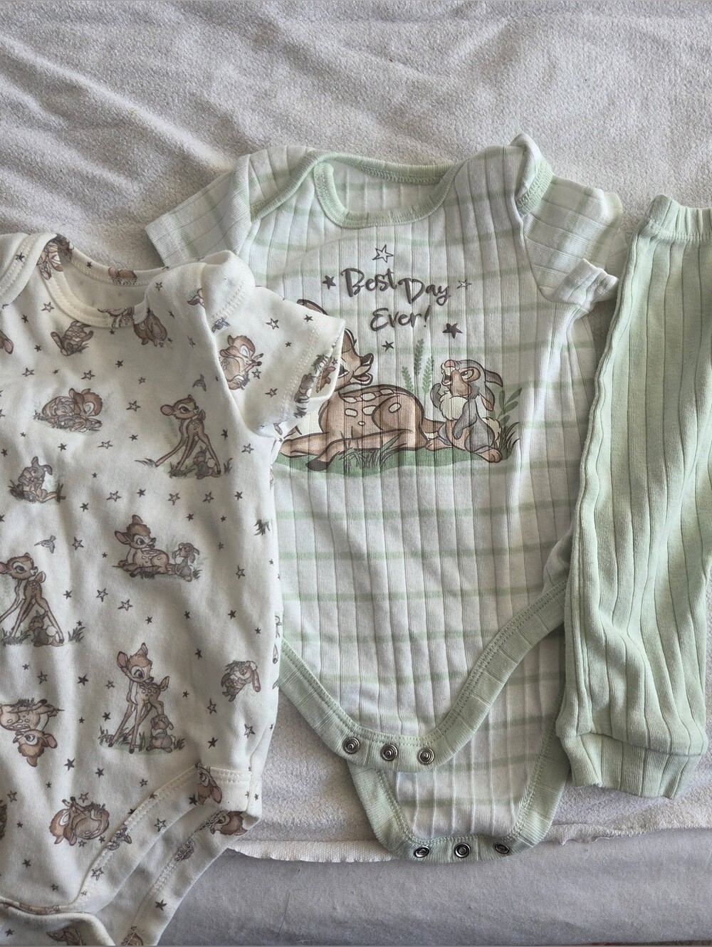 Disney Baby Bambi & Thumper 3-Piece Outfit Set (Size 3-6M)